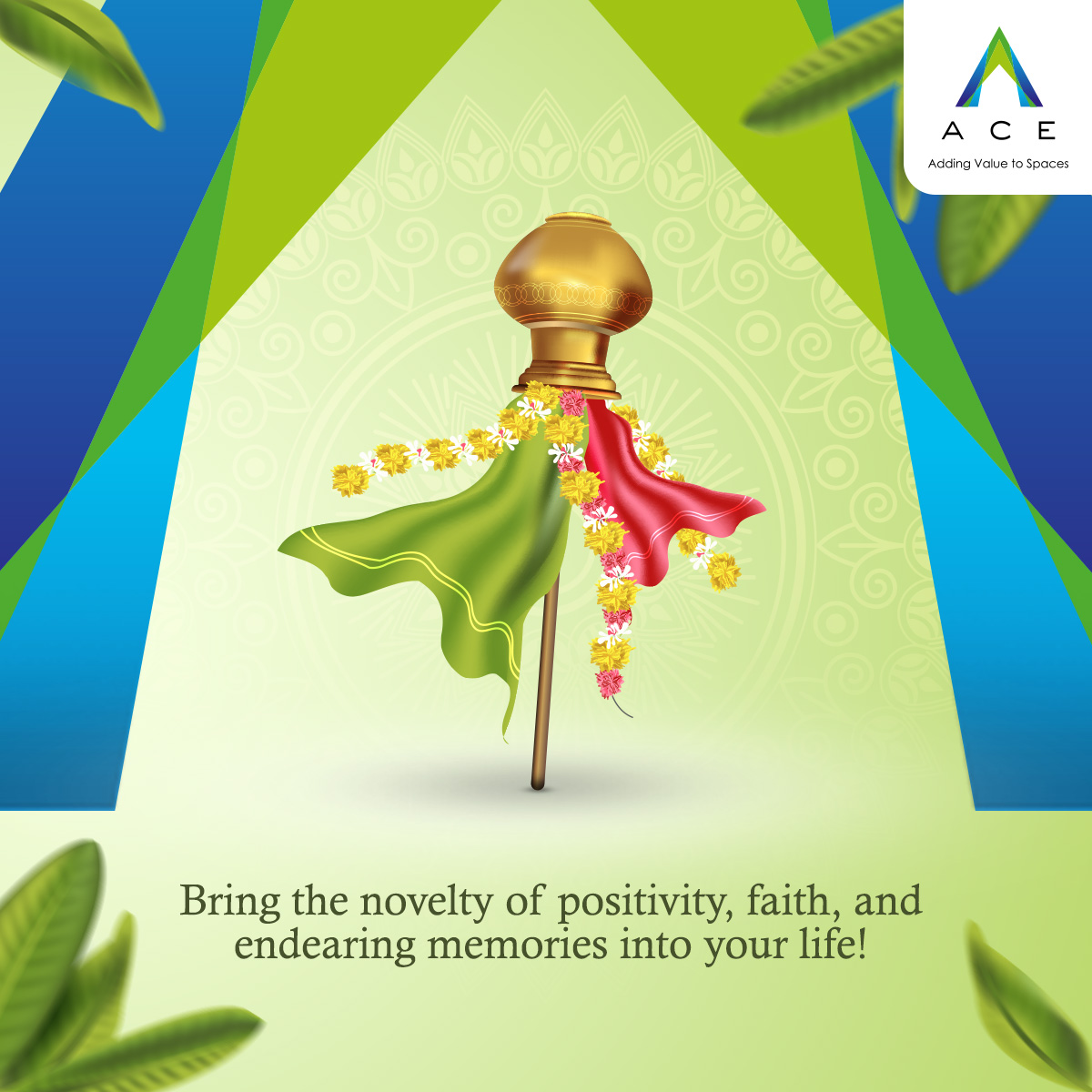 ace_realty's tweet photo. As the new year of Gudi Padwa dawns upon us, may it bring new hopes, aspirations, &amp; happiness to your life. May the divine blessings of this auspicious day light up your path towards success &amp; prosperity.

Wishing you a happy and prosperous Gudi Padwa from Ace Realty.

#AceRealty https://t.co/iCNRNIeLaD