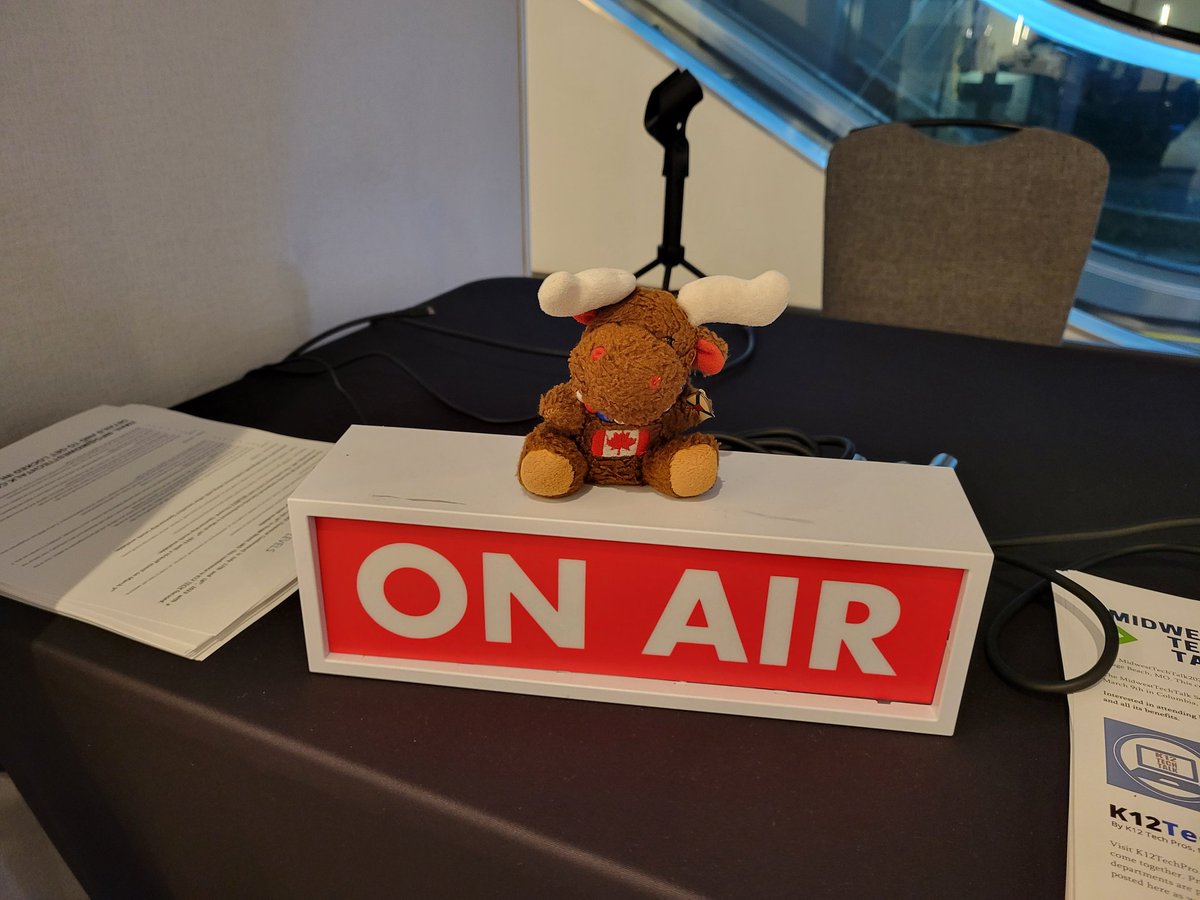 JeanPaulLeBlan8's tweet image. #K12techpro #cosn2023 Mini-Marvin wants to be on the radio, eh.