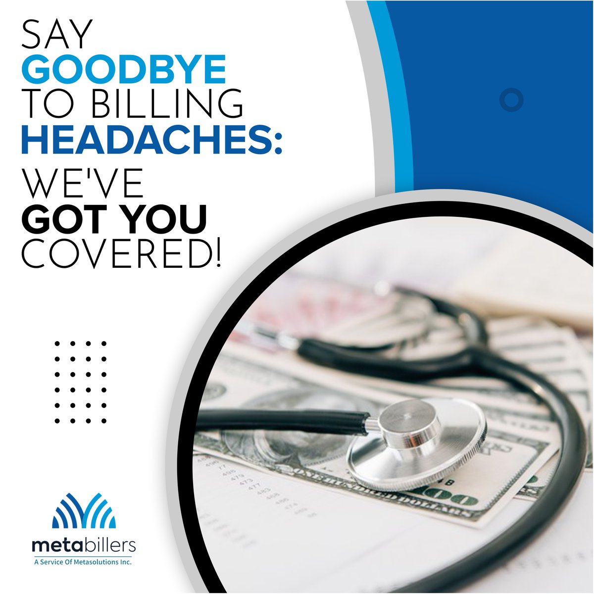 metabillers's tweet image. Metabillers power the financial success of healthcare practices and facilities.  This enables practices to take excellent care of their patients.

#medicalbillingsoftware #medicalbillingsolution #medicalbillingsolutions #hospitalistbilling #surgicalmedicalbilling