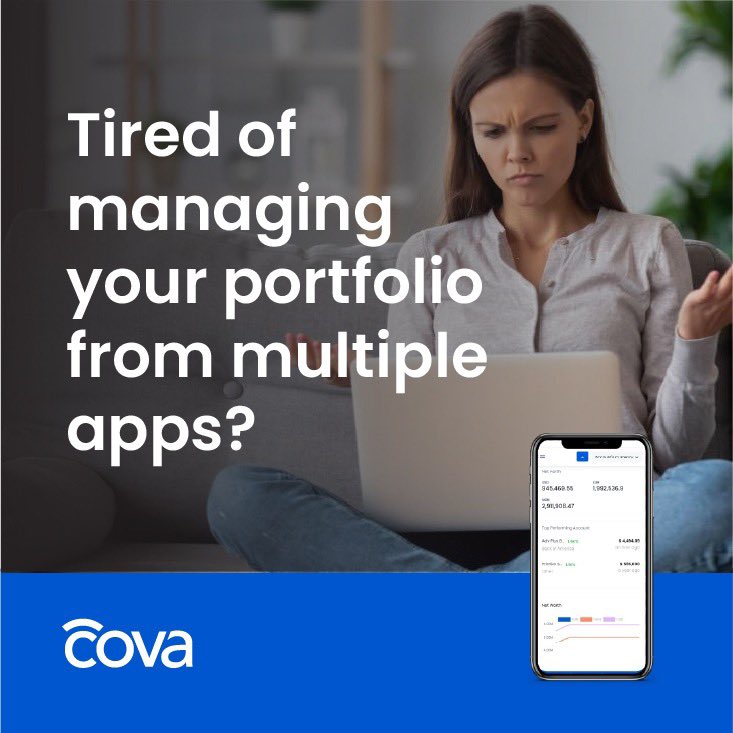 Our assets are more fragmented than ever before 💰💶💷💳🏠🚘

We know this is great for diversification of investments but could pose a bigger threat of portfolio management— this is why we built Cova!