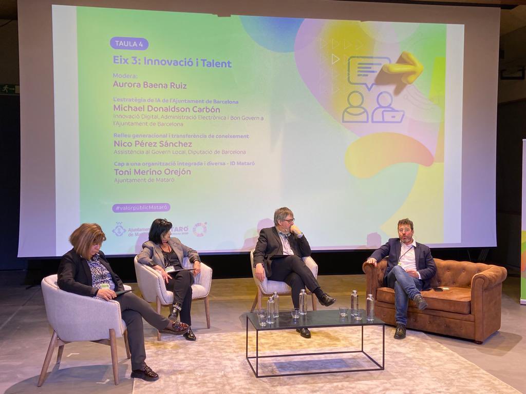 mickdonaldson's tweet photo. .@matarocat capital de l’innovació pública amb la Jornada Transformació interna de les AAPP. Impuls de @DBotePaz i @toni_merino Ponència de @QuimBrugue i experiències d’èxits i (fracassos) a ajuntaments capdavanters. @ictlogist @andreufrancisco @ascenmoro @jfreixanet @pepbudi https://t.co/W7kSUEV91p