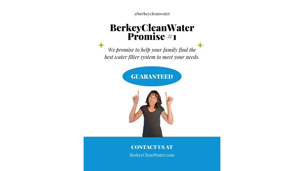 Here's our BerkeyCleanWater promise number 1!

See all our promises here:  berkeycleanwater.com/pages/the-berk…

#berkeywaterfilter #waterfilters #waterfiltersystem