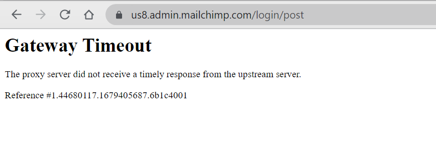 Mailchimp on Twitter: "We've resolved the 500 error messages some users. Thanks for sticking with us." / Twitter