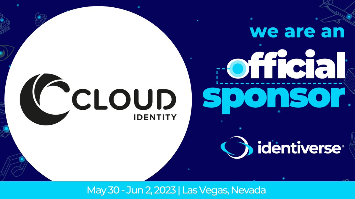 Cloud_Intl's tweet image. We are delighted to once again be sponsoring @Identiverse this year. 

Join us May 30 to June 2 in Las Vegas! 

#Identiverse #CloudIdentity
