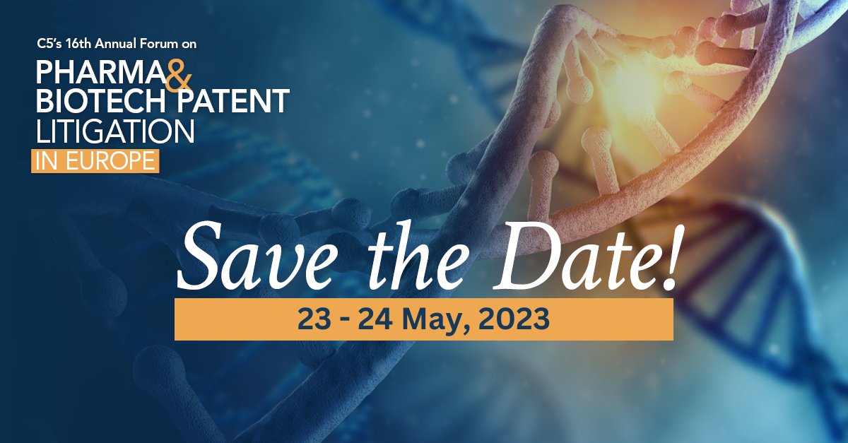 Mark your calendars!

Featuring distinguished faculty and master-level strategy sharing, this year's conference will bring together the "who's who" of patent litigation in Europe. 

Learn more now:  bit.ly/3Z7l5Kh

#ACIConferences #Biotech #PatentLitigation