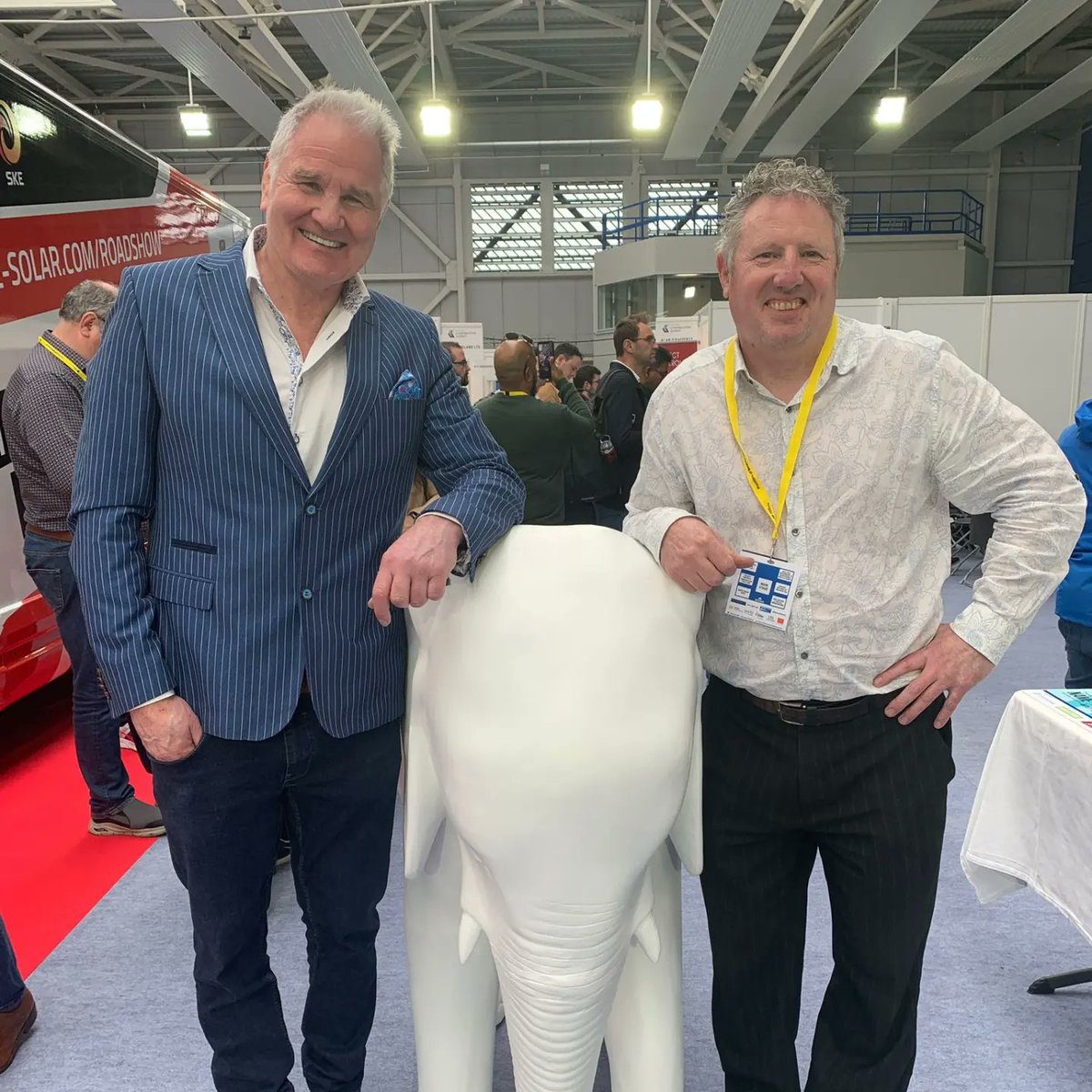 Our elephants have arrived! You HERD it here first, they've been spotted in the @ConstructSummit 😎👷🚧 It's great to see Brent and Dave here talking about the Elephant in the room 🐘👀 #elephantintheroom #mentalhealth #brentpope @DaveSouthern15 @theartoftourism