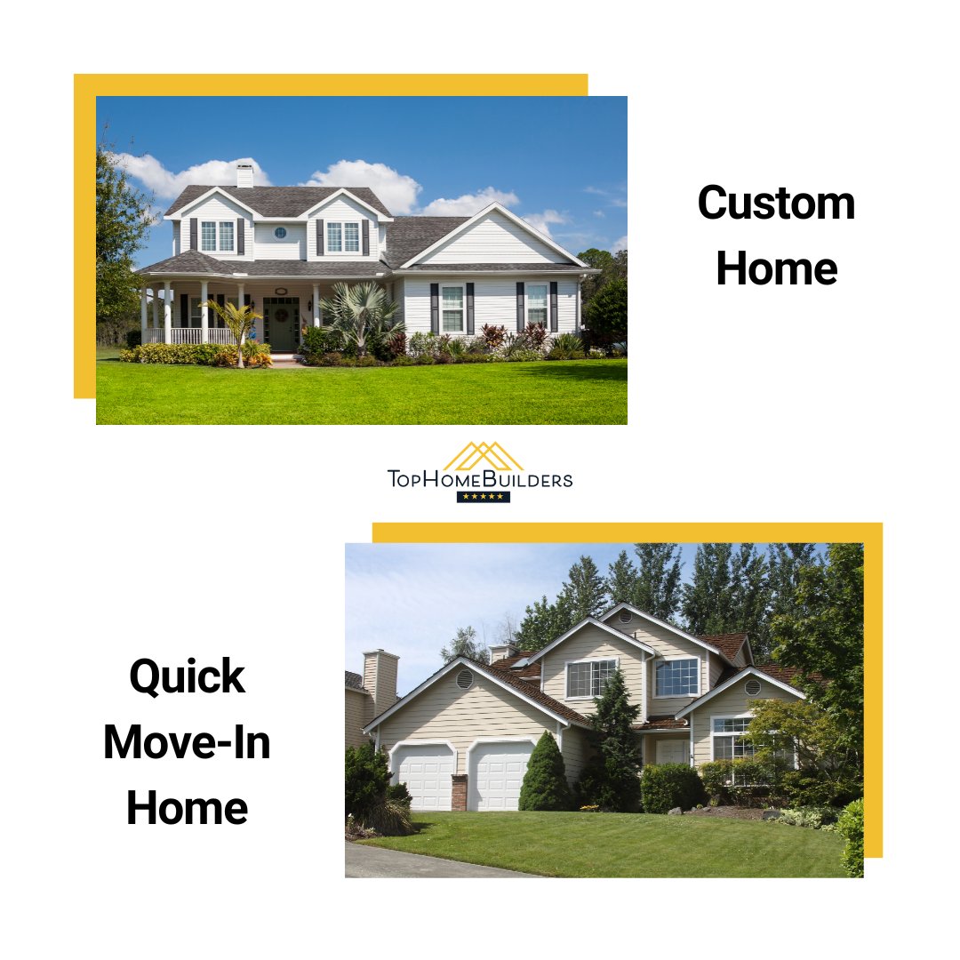tophomebuilders's tweet photo. Quick move-in homes offer immediate availability and cost savings, while custom homes provide the freedom to design exactly what you want.
Which one do you prefer? π‘
#tophomebuilders #thisorthat #newconstruction #customhome #quickmoveinhome https://t.co/eshl3CMTVe