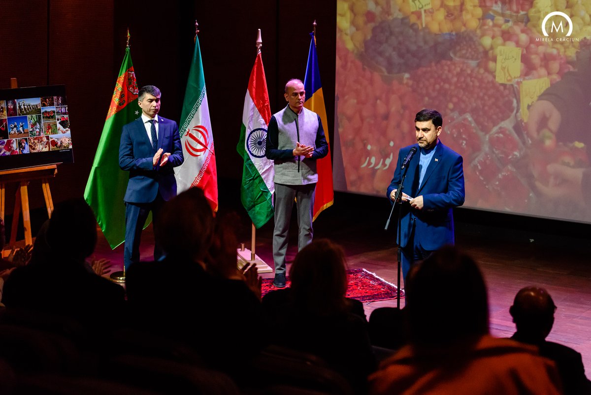 IRANinROMANIA's tweet photo. "Nowruz: New Day, New Life" Exhibition officially opened in #ARCUB. The exhibition will be open to public till 26 March 2023 (11:00-20:00). https://t.co/FWi1P7uX8o
