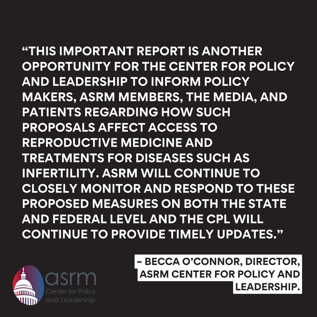 ASRM_org's tweet photo. 🚩 🚩 JUST NOW: ASRM's Center for Policy and Leadership (CPL) @ASRM_CPL has released its third report of a series today, entitled Changes Ahead: Abortion Policy Proposals Affecting Reproductive Medicine. 

Read the report here: https://t.co/GtPxoqzf3i https://t.co/Zhruyz5uH2
