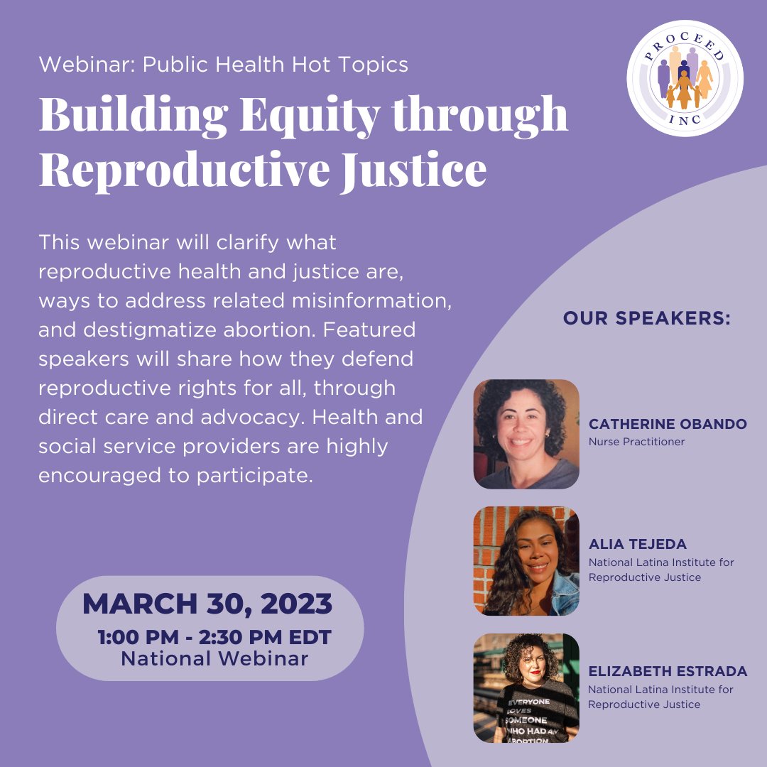 ProceedNCTSTA's tweet photo. Have you registered?

Join us for our national webinar and learn about the ways to address related misinformation and destigmatize abortion.

Register here: https://t.co/DDYhOza8oD

#webinar #freewebinar #reproductivejustice #reproductivehealth https://t.co/Ul4tyD3WRT
