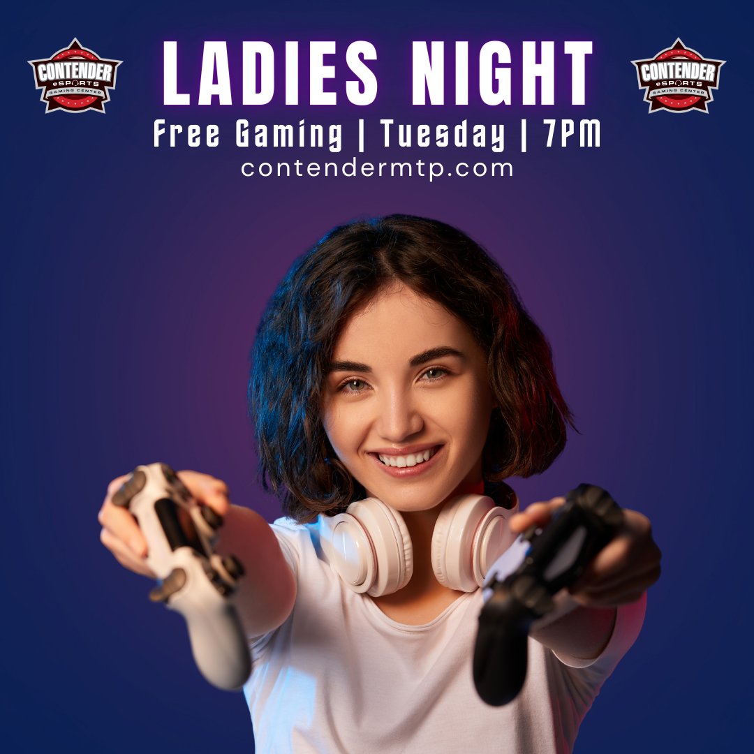 Ladies night with free gaming tonight from 7-10pm!