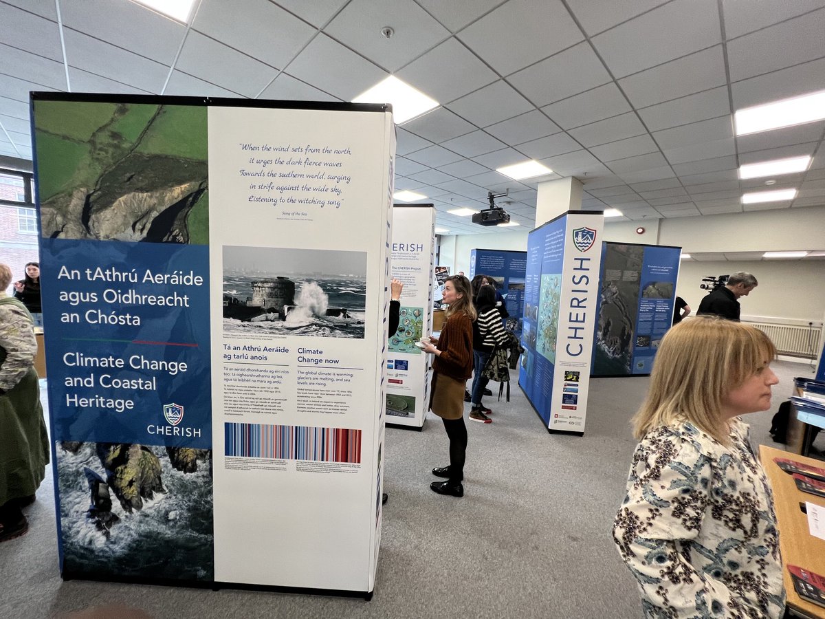 IchumbakiE's tweet photo. There are also #exhibitions making part of the @CHERISHproj #EndofProject #Conference. The message is #costalheritage is at risk, we need to take actions NOW. https://t.co/P3S8wm05L2
