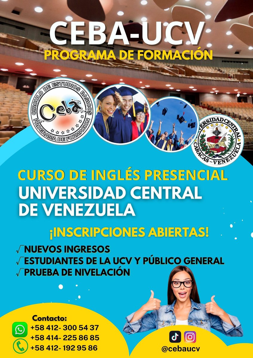 CEBA-UCV (@ceba_ucv) on Twitter photo Sabías que?   Tenemos hasta este 25 de marzo para que seas parte de nuestro grupo de estudiantes. Que esperas comunícate con nosotros Sabías que?   Tenemos hasta este 25 de marzo para que seas parte de nuestro grupo de estudiantes. Que esperas comunícate con nosotros