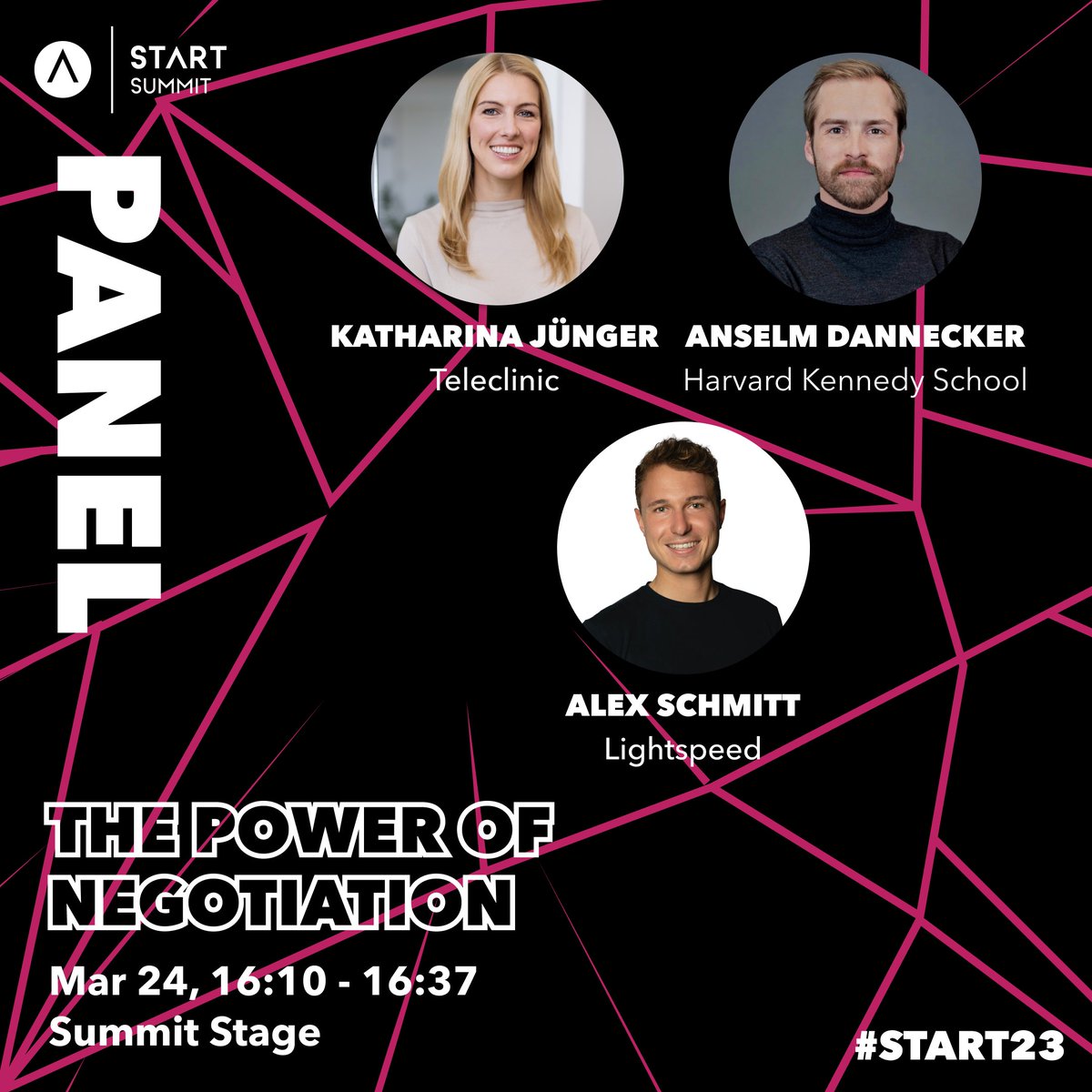 alex_schmitti's tweet photo. When joining VC, the dynamics of negotiations struck me. Until today it remains one of the least founder friendly topics - this year I want to change, we are starting by putting this on the main stage at #START23 with @JungerKatharina and @anselmdannecker! https://t.co/wfXUku2pah