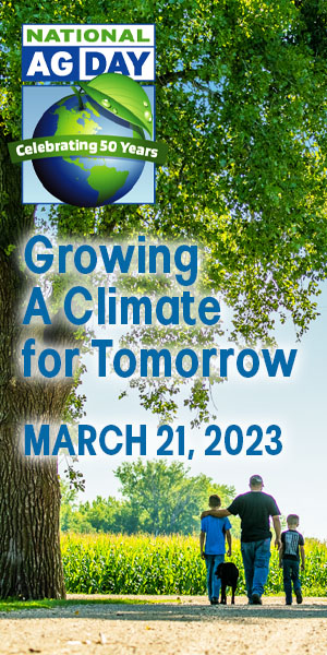 It's #NationalAgDay!

Ag Day turns 50 this year! Be part of the celebration and show your appreciation for American farmers and their hard work on March 21, 2023. Find ideas for getting involved at agday.org. #AgDay23