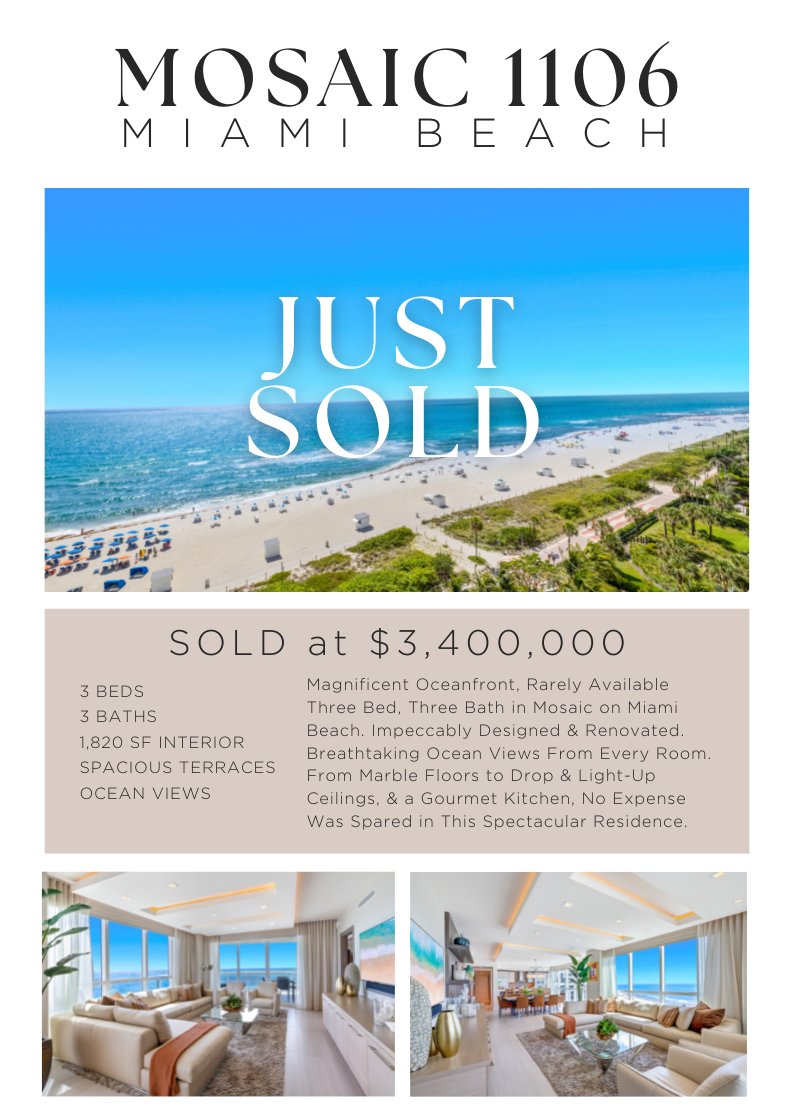 KiniaMia's tweet photo. SOLD-Mosaic on Miami Beach - https://t.co/VcADuxjnWt https://t.co/CwrZ9Mqbxc