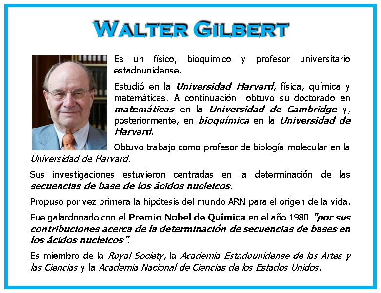alda_pascuzzo's tweet photo. Grandes Químicos: Walter Gilbert (EEUU; Siglos XX-XXI) Galardonado con el #PremioNobel de Química 1980. Celebrando hoy su cumpleaños. #21marzo #GrandesQuímicos #WalterGilbert #ÁcidosNucleicos #GrandesCientíficos https://t.co/eOPfBObl1A