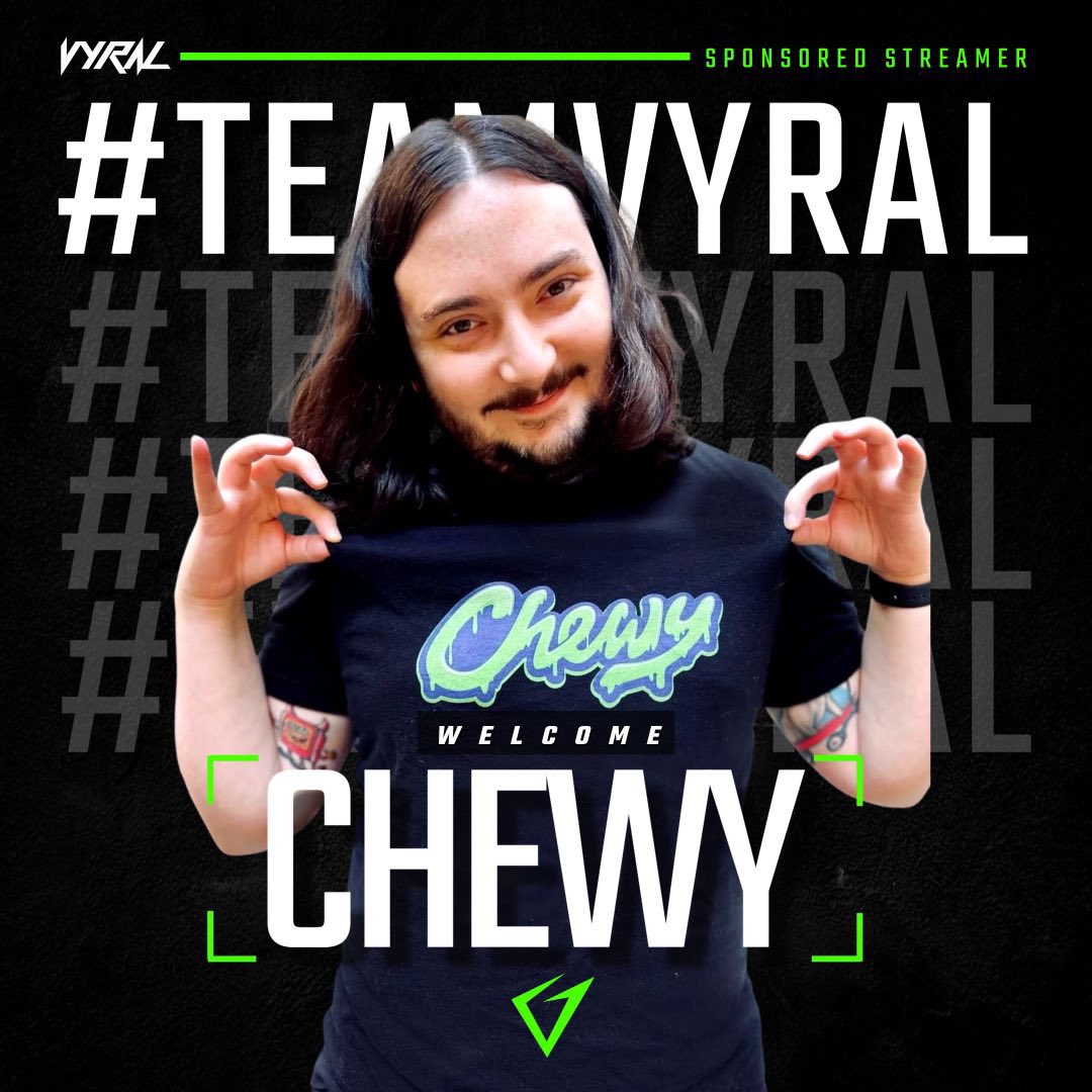 Chewy_Live_'s tweet photo. Officially a Sponsored Streamer for @VYRALTEQ I couldn’t be more thankful for this opportunity! Representing my hometown in a big way! 🎉🤘 @VyralCompound @TheHerdCHS #teamvyral #vyral #vyralteq #streamer #sponsoredstreamer https://t.co/iiDAGQy7RO