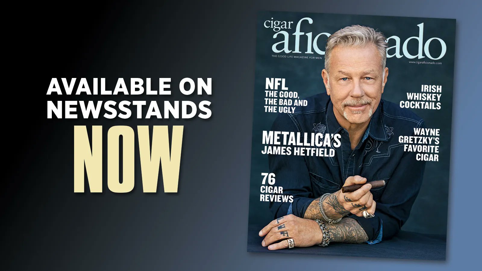 Metallica's James Hetfield • March/April 2023 Cigar Aficionado – Aurorarity