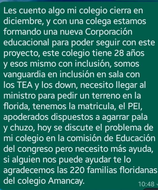 ProfeAleNahuel's tweet photo. Ayúdame con esta campaña, tengo que llegar al ministro de Educación, retweet por faaaaaaa... https://t.co/HcKbMKgysO
