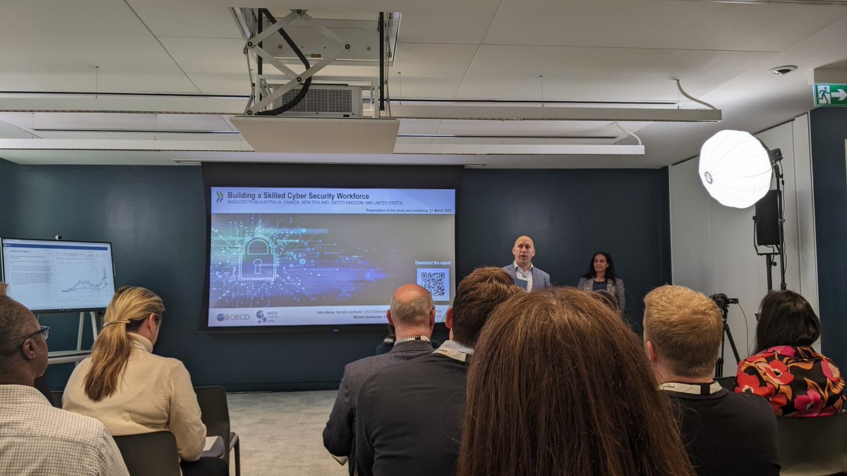 ByGaurav: Insightful workshop on Building a Skilled Cyber Security Workforce with <a href="/OECDEduSkills/">OECD Education</a> and <a href="/MicrosoftUK/">Microsoft UK</a>