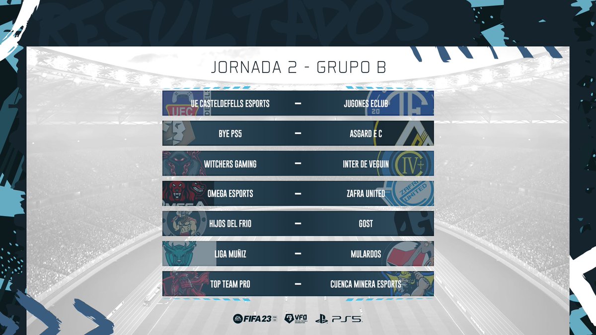🏆Primera División PS5 - Grupo B
📅Jornada 2
⏰23:20

📺Desde las 23:30 #PartidazoVFO <a href="/VFOspain/">VFO España</a>
 twitch.tv/VFOspain