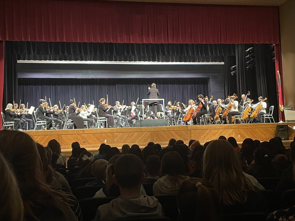 Incredible performance for our 4th & 5th graders by the @ncsymphony  Thank you for helping us celebrate Music in our Schools month #musicinourschools