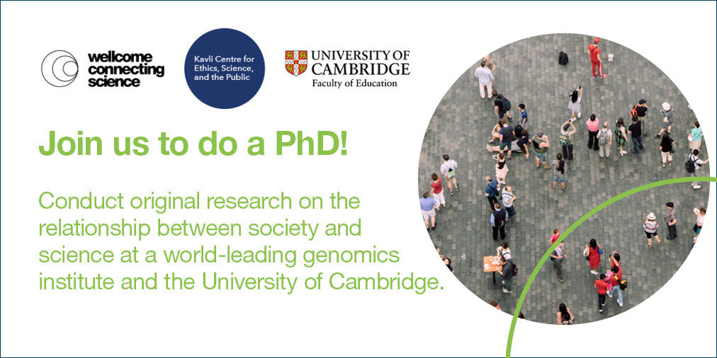 Please share - great opportunity to carry out a PhD on the relationship between science and society with @engageWCS @rjmilne @bircantub https://t.co/eTFKK9kWU5
