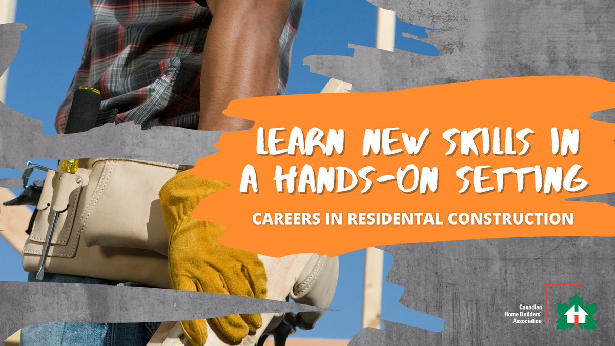 Residential construction is an excellent field if you like hands-on learning, contributing to a wide variety of exciting projects, and not always going to work at the same place.

Find out how to start your career today: chba.ca/CHBA/Careers_i…

#CareersInResidentialConstruction