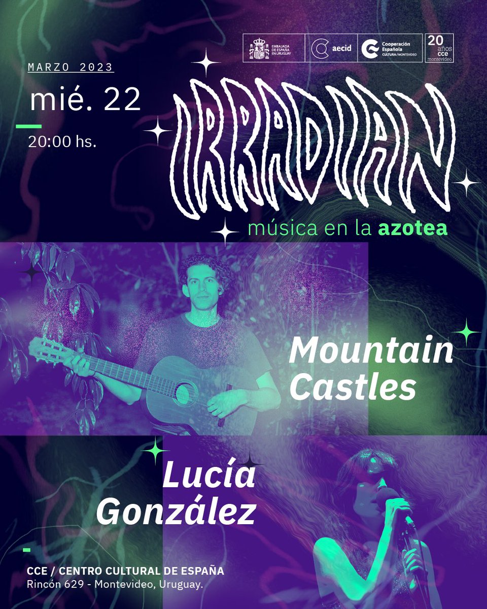 Mañana en el <a href="/ccemontevideo/">Centro Cultural de España en Montevideo</a>, entrada libre!! ✨✨✨