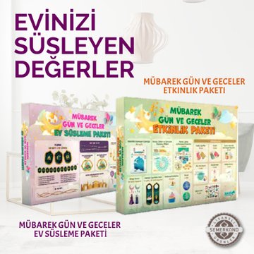 ✨Mübarek Gün ve Geceler Ev Süsleme ve Etkinlik Paketleri ile Ramazan sevinci katlanıyor, evler şenleniyor✨ 

 🔗semerkandkitap.com/kategori/oyun-1