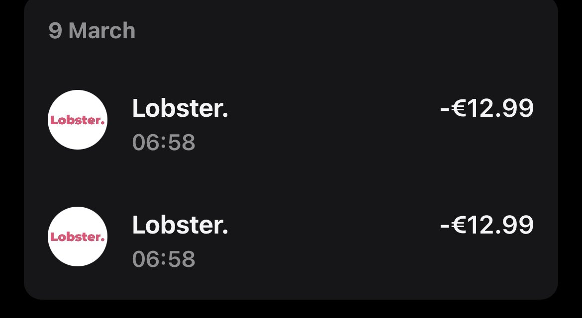 Gazzaww's tweet photo. @lobster_es hi, can you look into why l haven’t received the refund due to me for the double pulling of funds from my account. Thanks https://t.co/1myuWZaaa2