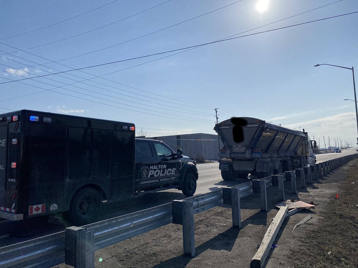CMV stopped in this morning for insecure load (tarp not deployed ...