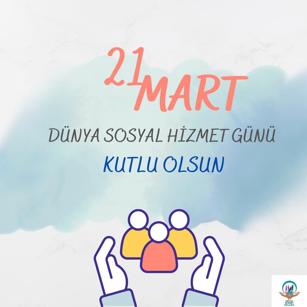 Din,dil,ırk ayrımı yapmadan insanın olduğu her alanda var olan,sosyal adalet adına çabalayan onların dertleriyle bir olan Tüm sosyal hizmet çalışanlarımızın,öğrencilerimizin ve “Ben biz olduğumuz için benim” diyebilen herkesin “Sosyal Hizmet Günü” kutlu olsun #sosyalhizmet