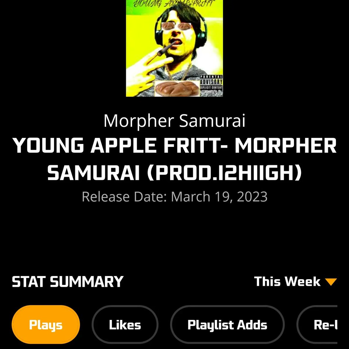 MorpherSamurai's tweet photo. Yo what's up my Samurais, dropped a new song! Young Apple Fritt! You know I eat Apple Fritters day in day out! Check it out on BandLab, SoundCloud, YouTube and Audiomack!

https://t.co/0x31RoqK3b

https://t.co/rcf99eqWWu

https://t.co/7cxexYNjNr

https://t.co/aK6I94tFRo https://t.co/aJsgZ9KmnY