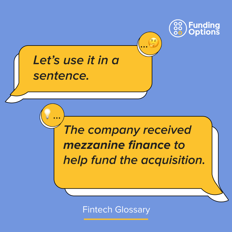 FundingOptions's tweet photo. Mezzanine financing is often the facilitator for bigger projects that the business couldn't otherwise afford.

E.g 👉 if the main lender provides 65% of the amount you need for a project, mezzanine finance might provide a further 20% – leaving just 15% for the business to put in.