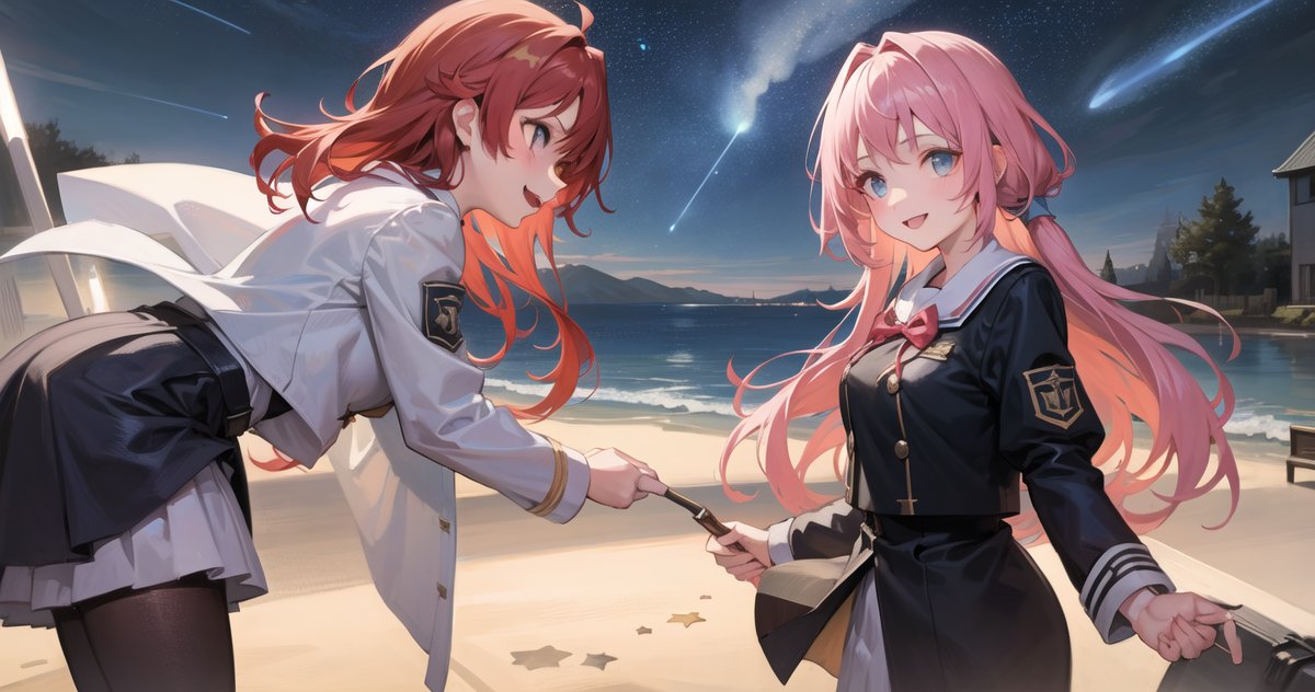 jinanbou519's tweet image. Counterfeitを細かく説明してくれてるサイトを見つけてcolab上でやってみた！すげぇ！
しばらくいじってみるか。

#stablediffusion #Counterfeit #stablediffusionwebui