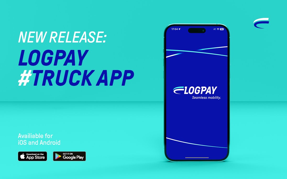 Effective immediately, our truck app boasts a new design adapted to the LOGPAY color scheme and includes new, helpful features for LOGPAY Truck customers. ✨ 
👉 No LOGPAY Truck app yet? Download it here: apps.apple.com/de/app/logpay-… 🚚📱
#truckapp #fuelcard #fueling #tolling