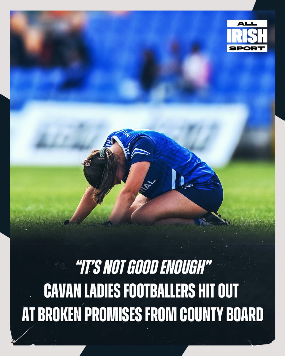 AllIrishSport's tweet photo. Listen to the extraordinary interview with members of the @CavanLGFA senior side on the @Wearecavan podcast as they outline the broken promises from their county board https://t.co/rE3hSlo3gt https://t.co/toPS2oFa9V