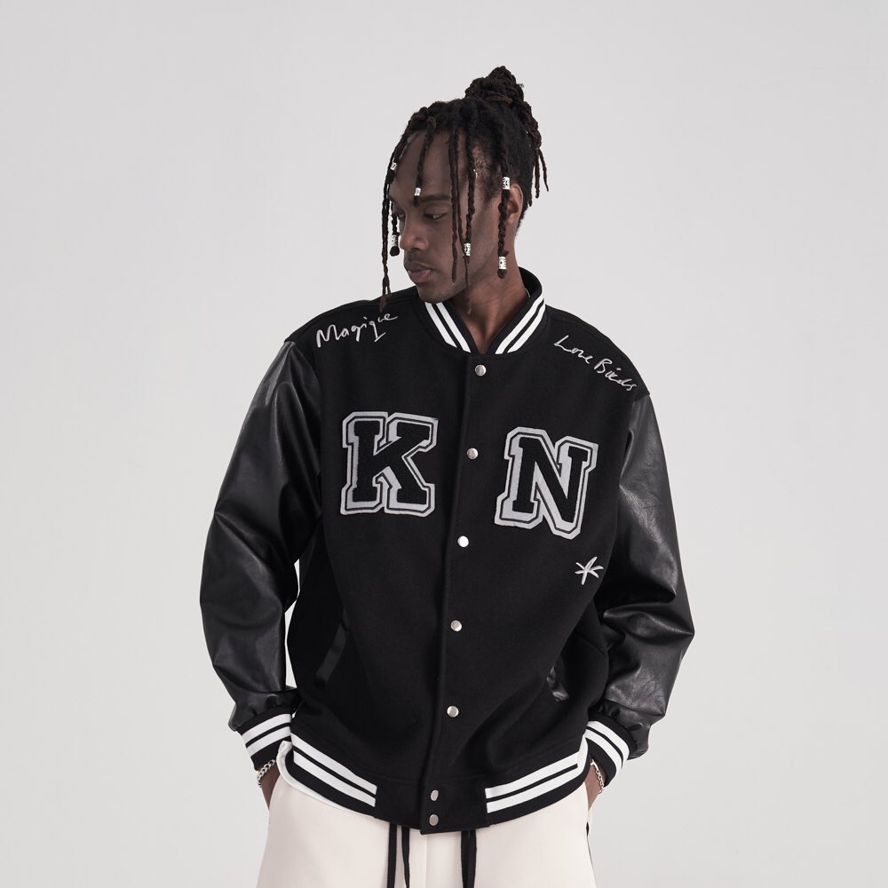 Killwinnerclub's tweet image. Killwinner new arrival 
Baseball jacket
Street style for you
#newarrivals #varsityjacket #baseballjacket #menjacket #unisexjacket #fyp #hotsale #buyforyou #hotsale