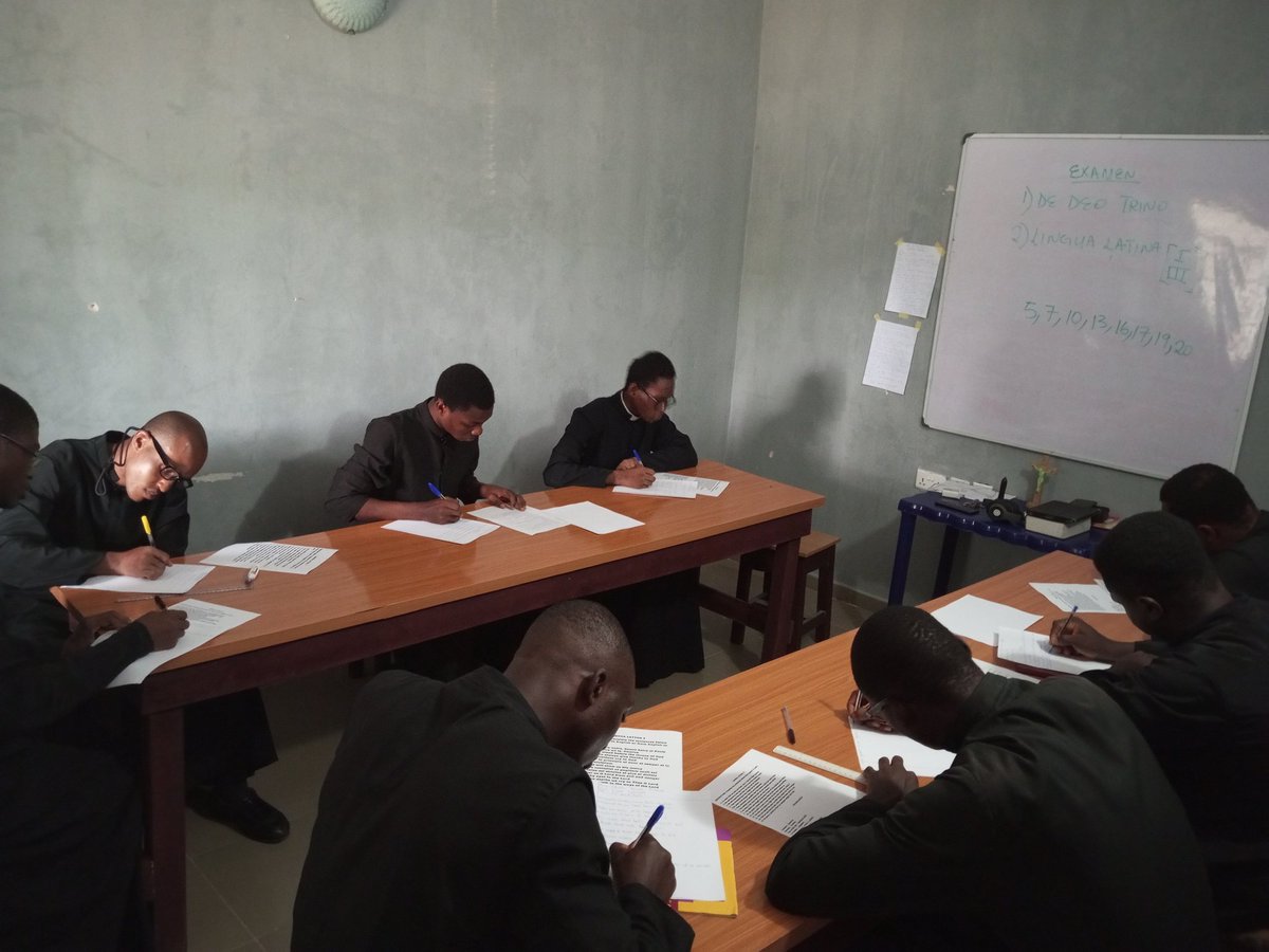 FrOkerulu's tweet photo. Day of Reckoning! Days of darkness at Sedes Sapientiae Seminary, Nigeria as our seminarians engage in the 2nd Trimester Exams.
#Catholic Education #Catholic Priesthood #Catholic faith #Lingua Latina #Scholastic Theology #Thomistic Philosophy #Truth https://t.co/3GLkKegaRP