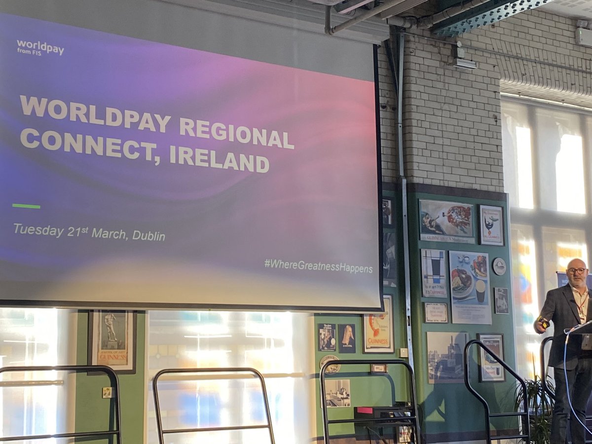 A great kick off to <a href="/Worldpay_Global/">Worldpay</a> event here in Ireland at <a href="/homeofguinness/">Guinness Storehouse</a> #payments #wheregreatnesshappens