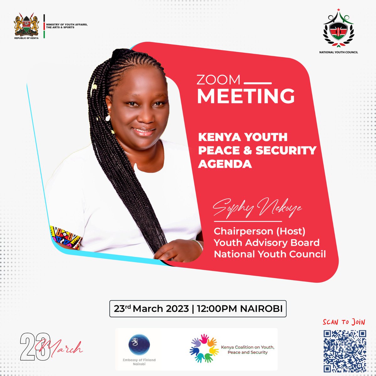 NYC_YouthVoice's tweet photo. Calling all youth in Kenya to join us on a virtual meeting, co-hosted with @YPSinKenya on the development of the Youth Peace &amp; Security National Action Plan. Your voice matters in shaping the future of peace and security in Kenya.
@honsophynekoye @SFCG_Kenya 
@moscakenya @SDY_Ke https://t.co/jq0CB2NpvK