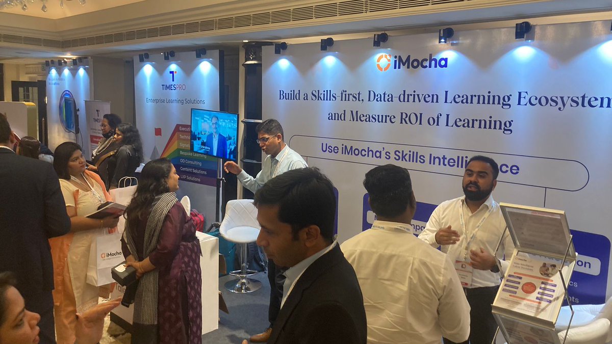 imochaHQ's tweet photo. The iMocha booth is abuzz!

If you would also like to know how to build a skills-first, data-driven L&amp;D program for your organisation leveraging #SkillsIntelligence, drop by. Let's have a chat! 

@ubsforums #UBSFLND #UBSF11thEditionLND #ubsforums @sujitkarpe @dominothomas https://t.co/oqrwuOGFUK