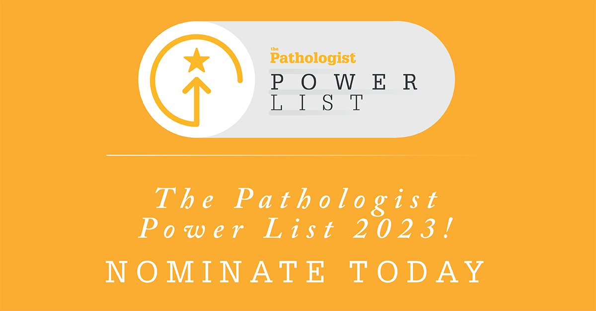 pathologistmag's tweet photo. Nominations for the 2023 #PowerList are now open! 📢

This year’s Power List is a pathology anthology – a collection of topical, comical, and, most importantly, anatomical stories from the lab.

Submit your story nominations below 📝
https://t.co/8fBiQXpXoz
#PathTwitter #pathlab https://t.co/MzroMe8nRZ