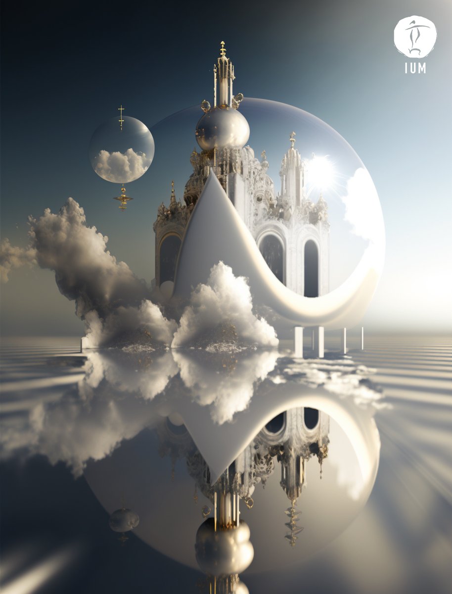 IUMartist's tweet photo. [ IUM_ AI Architecture Collection for Heavenly City ] 

Heaven as the ultimate metaverse.

I will introduce a series of AI architecture works that are running out of the world of my imagination while dreaming of Heavenly City.

#Midjourney #V4 #AIART #ArtMetaverse #HeavenlyArt https://t.co/sfxXGSEDTM