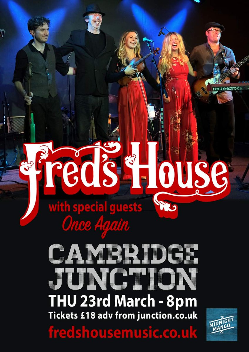 We're doing a BIG gig on Thursday at <a href="/CambJunction/">Cambridge Junction</a> soooooooo pumped for this gig at a fav venue of ours!