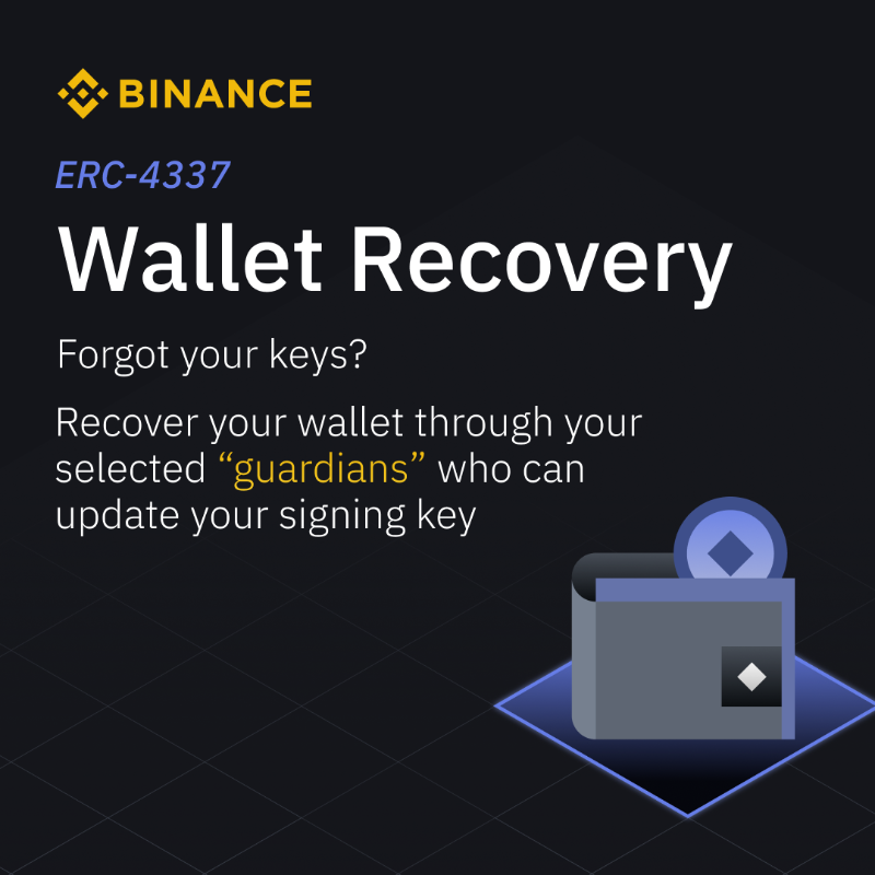 binance's tweet photo. The #Ethereum network brought in another big update.

ERC-4337 (aka Account Abstraction) is the latest ERC standard deployed on the mainnet, bringing smart contract functionality to wallets in a single account.

Swipe to learn more about what it involves 👉