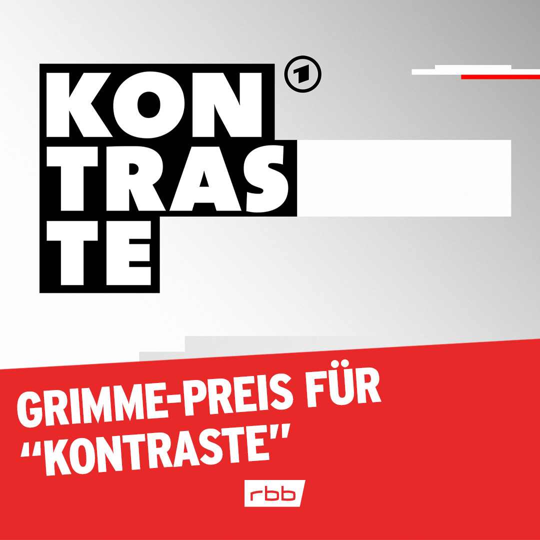 presse_rbb's tweet photo. 🎥 Das Politik-Magazin "Kontraste" vom #rbb erhält den #Grimmepreis für seine "Besondere Journalistische Leistung" in der Kategorie "Information &amp; Kultur". @ARDKontraste @ARD_Presse @DasErste #Grimmepreis @grimme_institut 
➡️ https://t.co/IrKZeLH844 https://t.co/IFxysN4thD