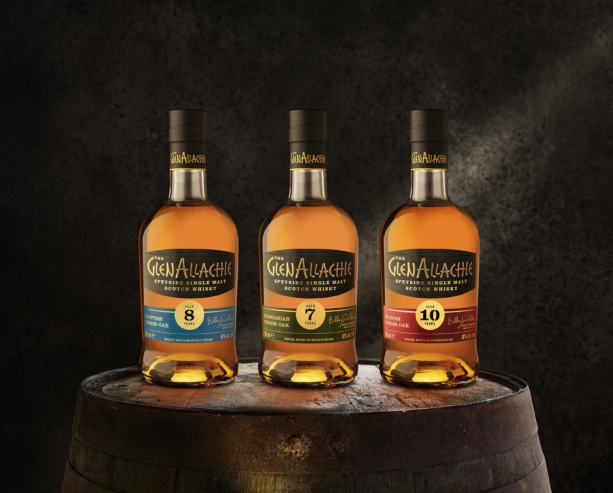 TheGlenAllachie's tweet photo. PRESENTING: BATCH THREE OF OUR VIRGIN OAK SERIES 🥃

Alongside an 8-year-old Scottish and 10-year-old Spanish Virgin Oak Finish, we introduce yet another first for our distillery: a rare 7-year-old finished in Hungarian Virgin Oak 🇭🇺

https://t.co/Pal2uaH5lc https://t.co/LX7h71xBtF